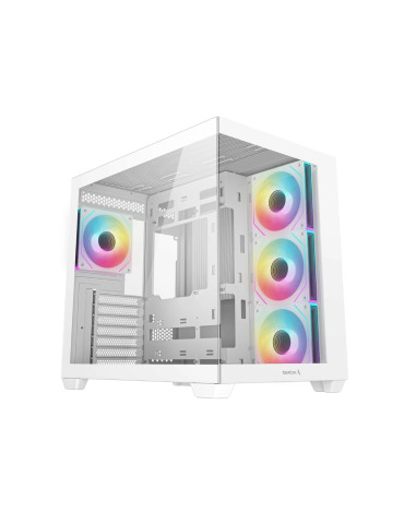 Кутия за компютър DeepCool CG530 4F White, ATX, включени 4бр вентилатори ARGB - R-CG530-WHADA4-G-1
