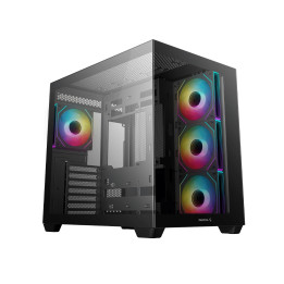 Кутия за компютър DeepCool CG530 4F, ATX, включени 4бр вентилатори ARGB - R-CG530-BKADA4-G-1