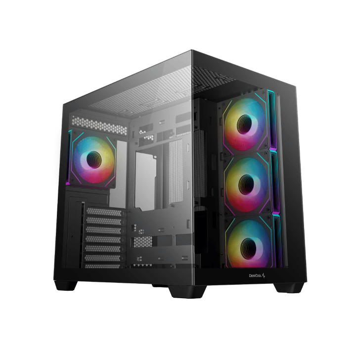 Кутия за компютър DeepCool CG530 4F, ATX, включени 4бр вентилатори ARGB - R-CG530-BKADA4-G-1