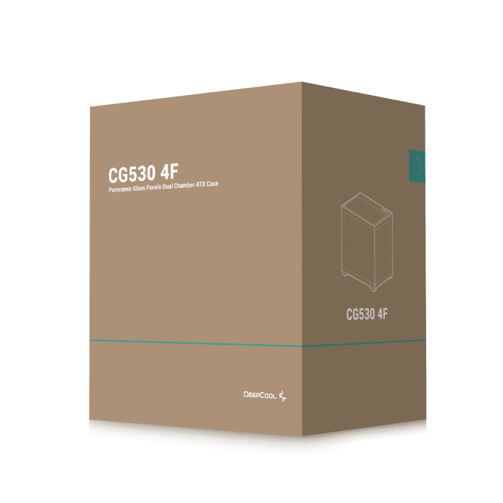 Кутия за компютър DeepCool CG530 4F, ATX, включени 4бр вентилатори ARGB - R-CG530-BKADA4-G-1