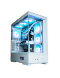 Кутия за компютър Zalman P50 DS White, ATX, Digital Display, Addressable RGB - ZM-P50-DS-WH