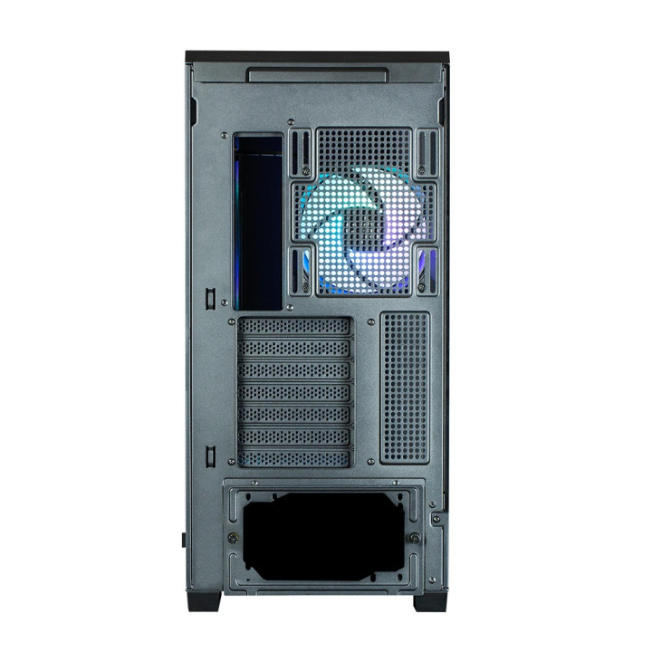 Кутия за компютър Zalman P50 DS Black, ATX, Digital Display, Addressable RGB - ZM-P50-DS-BK