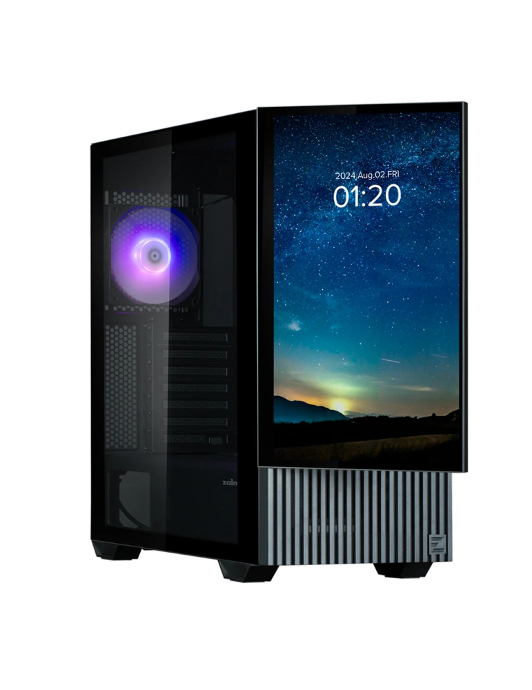 Кутия за компютър Zalman Z10 DS, ATX, 15.6 inch Full HD Display - ZM-Z10-DS-BK