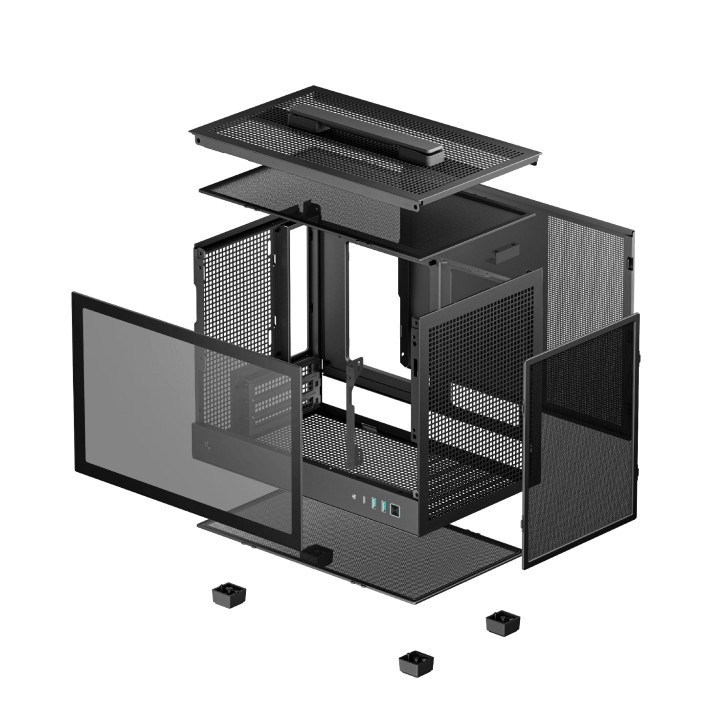 Кутия за компютър DeepCool CH160, mini-ITX - R-CH160-BKNGI0-G-1