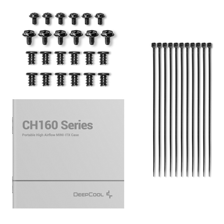 Кутия за компютър DeepCool CH160, mini-ITX - R-CH160-BKNGI0-G-1