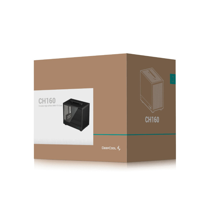 Кутия за компютър DeepCool CH160, mini-ITX - R-CH160-BKNGI0-G-1