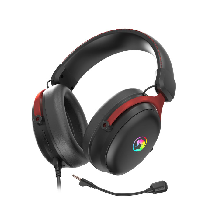 Bluetooth геймърски слушалки Marvo Tactic X Pro, Bluetooth, 2.4G, 7.1, RGB - MARVO-HG9076W