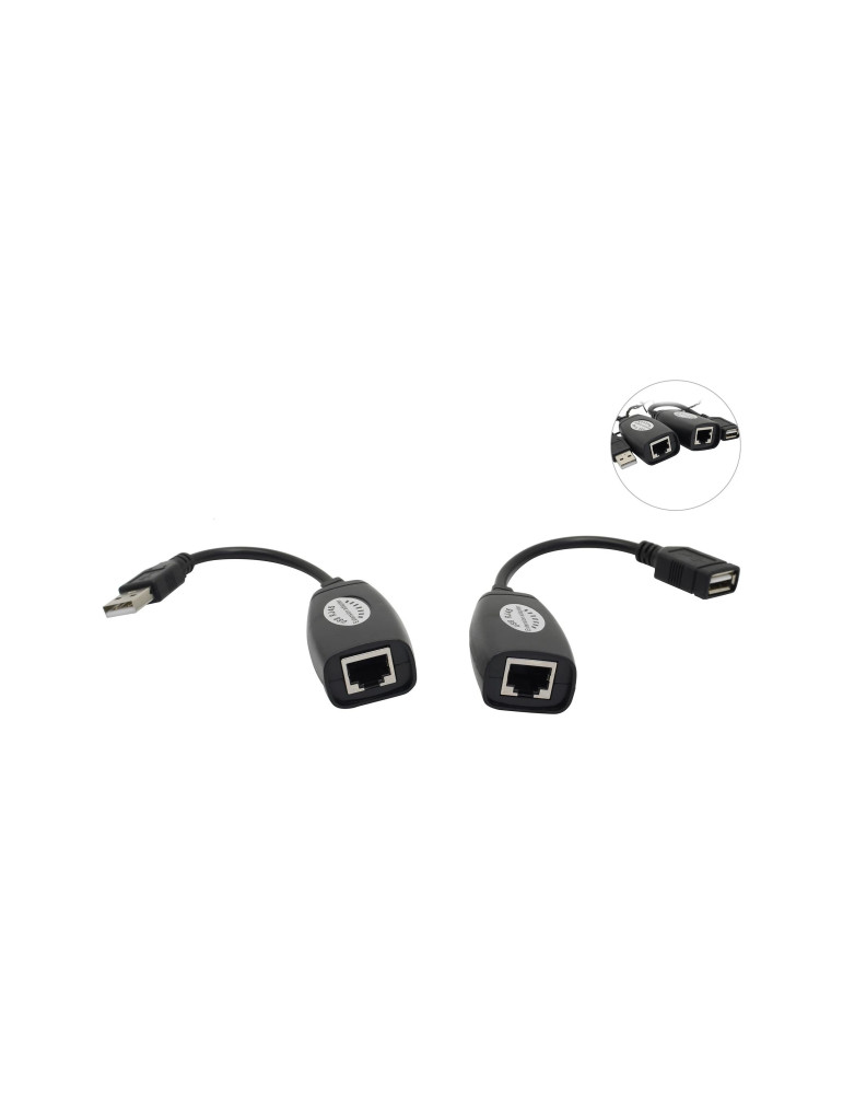 Удължител USB Vcom Extension over LAN - USB AM / AF - CU824