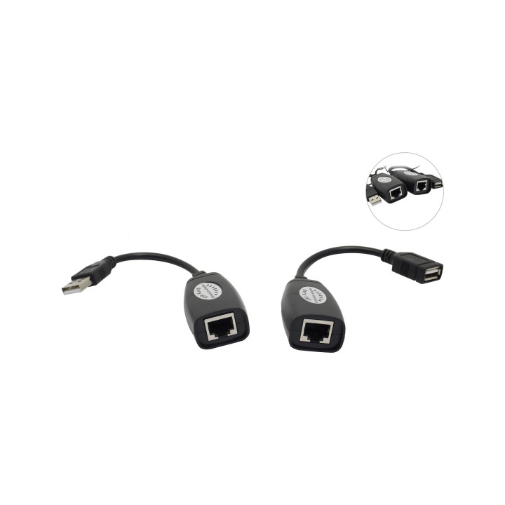 Удължител USB Vcom Extension over LAN - USB AM / AF - CU824