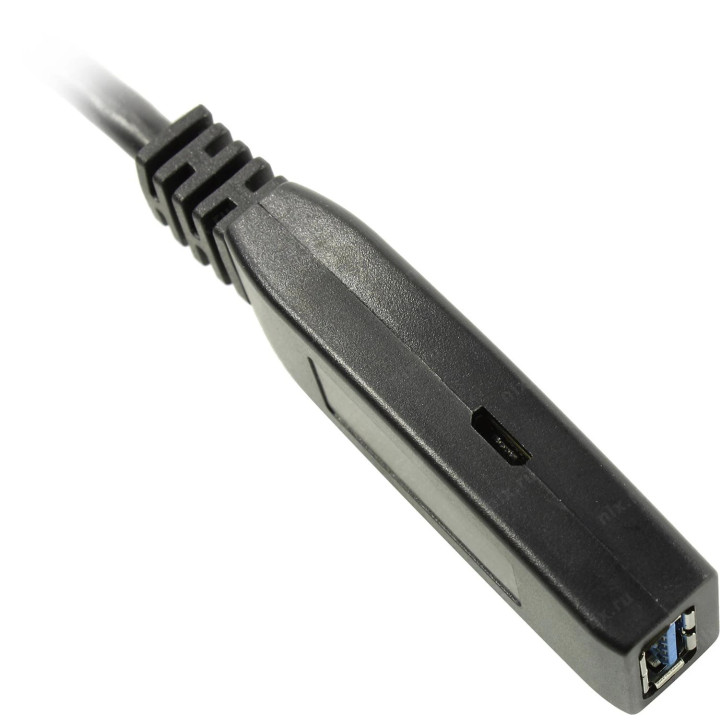Кабел VCom удължение USB 3.0 AM / AF Active Extension Cable 5M Black - CU827A-5.0m
