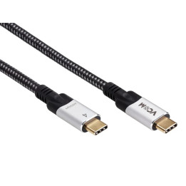 Кабел VCom USB4.0 USB-C/USB-C 40Gbps, 240W - CU560-1.2m