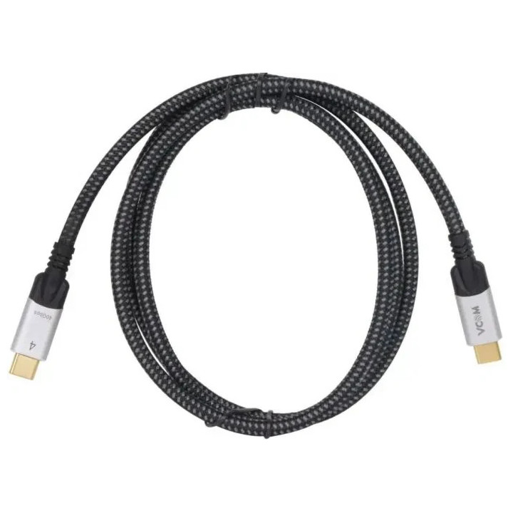 Кабел VCom USB4.0 USB-C/USB-C 40Gbps, 240W - CU560-1.2m