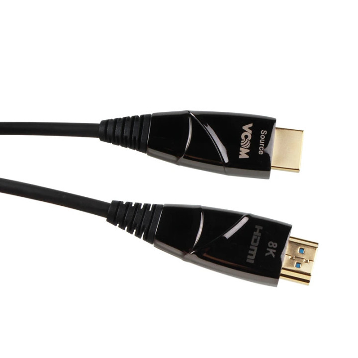 Активен оптичен кабел Vcom Active Optical Cable HDMI V2.1 M/M 15m - D3743-15.0m