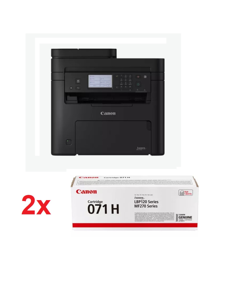 Лазерно многофункционално устройство Canon i-SENSYS MF275dw Printer/Scanner/Copier/Fax   2x Canon CRG-071 H - 5621C035AA