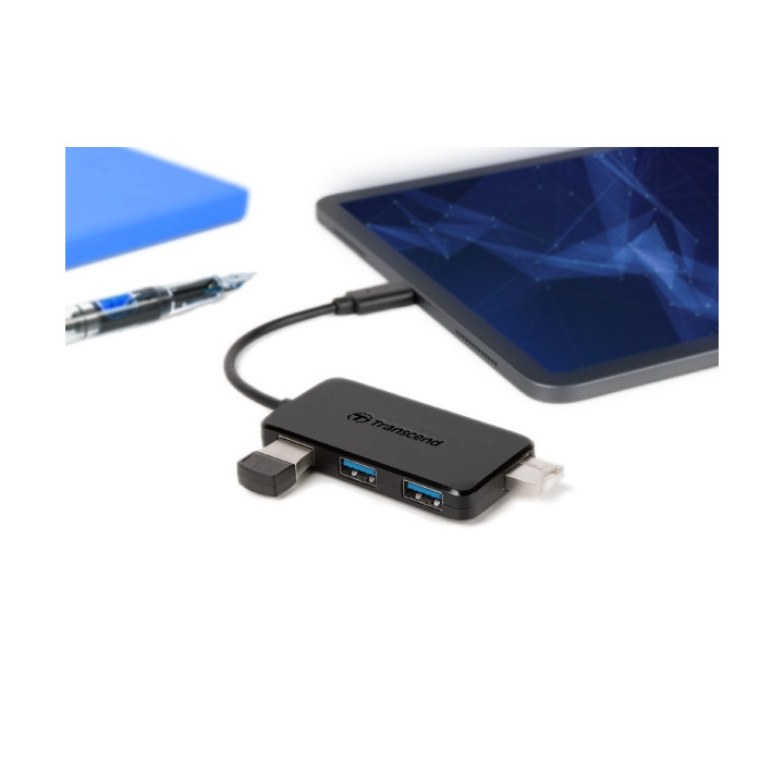 Хъб Transcend 4-Port HUB, USB 3.1 Gen 1, Type C - TS-HUB2C