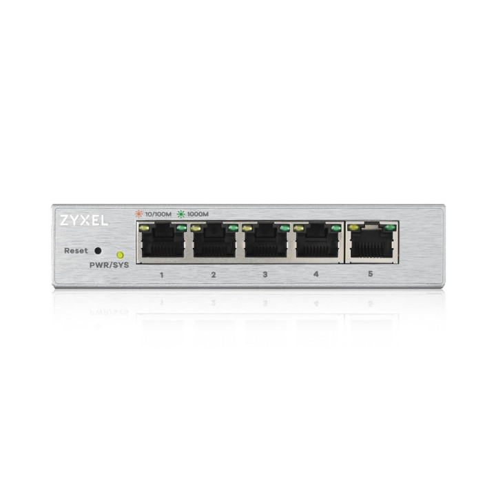 Комутатор ZyXEL GS1200-5, 5 Port Gigabit web managed Switch - GS1200-5-EU0101F