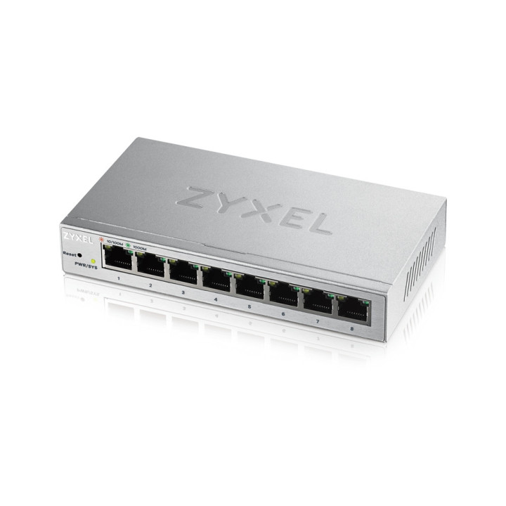 Комутатор ZyXEL GS1200-8, 8 Port Gigabit web managed Switch - GS1200-8-EU0101F