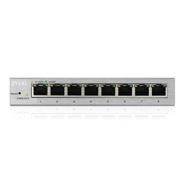 Комутатор ZyXEL GS1200-8, 8 Port Gigabit web managed Switch - GS1200-8-EU0101F