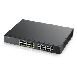 Комутатор ZyXEL GS1900-24, 24-port GbE L2, 12 Port PoE Smart Switch, rackmount, 130 Watt - GS1900-24EP-EU0101F