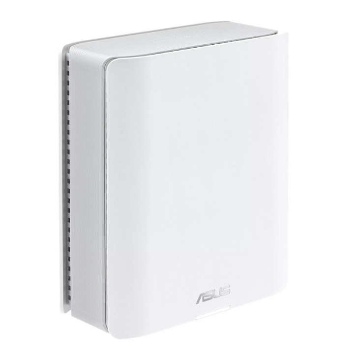 Меш система Asus Mesh WiFi system, ZenWiFi BT8 1PK, BE14000, Tri-Band, coverage up to 280m2, Tri-Core 1.8GHz CPU, 128MB/1GB Flash/RAM, 2.5G dual-port, AiMesh, White - 90IG0930-MO3B00