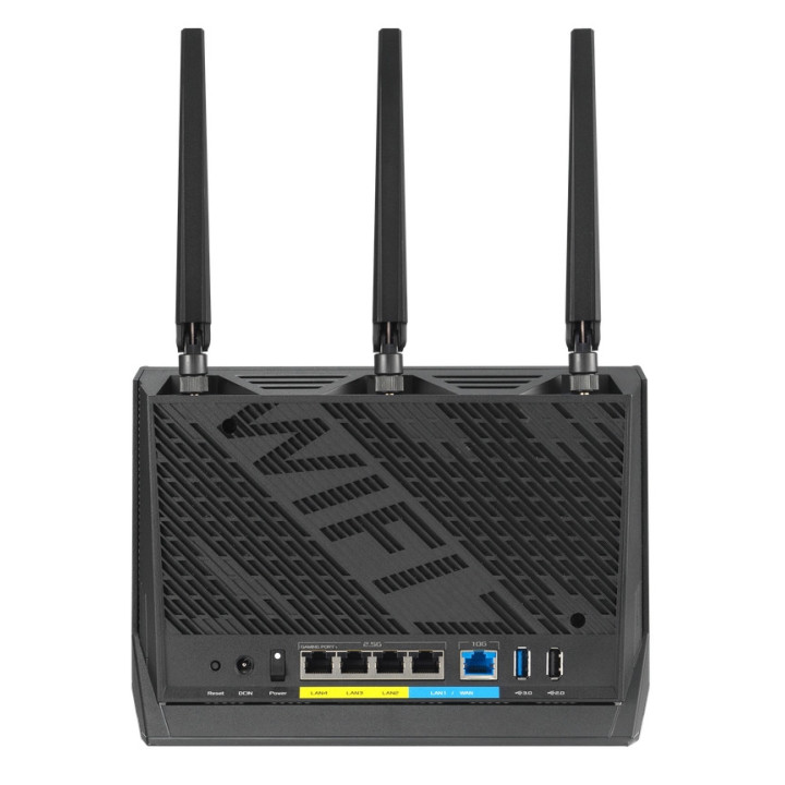 Рутер Asus Gaming Wireless Router, RT-BE86U, BE6800, Dual-Band, Quad-Core 2.6GHz CPU, 256MB/1GB Flash/RAM, AiMesh, Black - 90IG08W0-MO9A0V