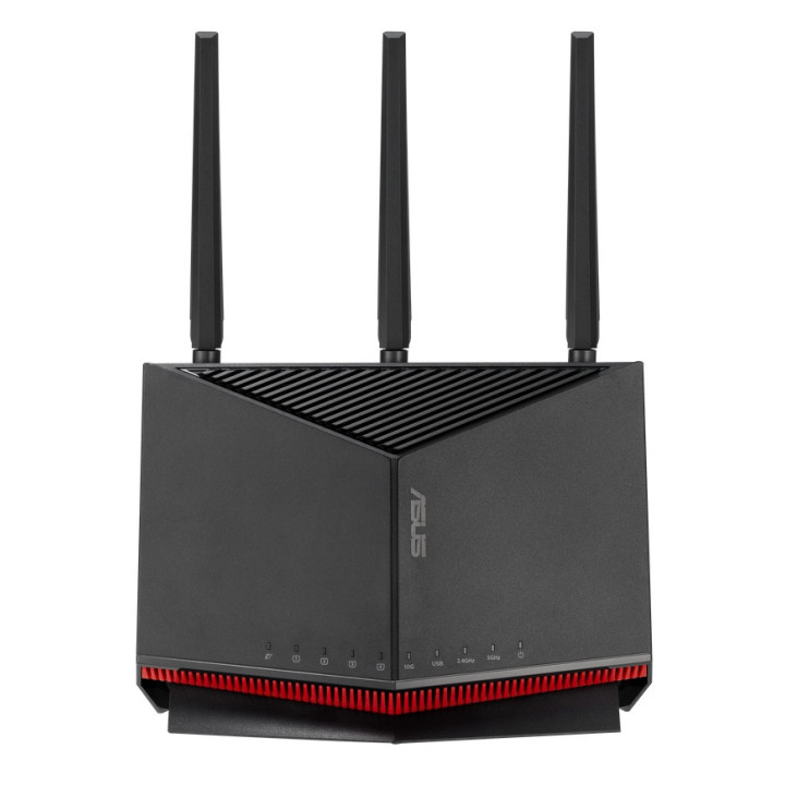 Рутер Asus Gaming Wireless Router, RT-BE86U, BE6800, Dual-Band, Quad-Core 2.6GHz CPU, 256MB/1GB Flash/RAM, AiMesh, Black - 90IG08W0-MO9A0V