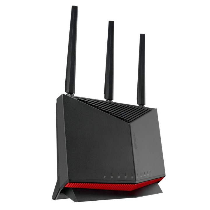 Рутер Asus Gaming Wireless Router, RT-BE86U, BE6800, Dual-Band, Quad-Core 2.6GHz CPU, 256MB/1GB Flash/RAM, AiMesh, Black - 90IG08W0-MO9A0V