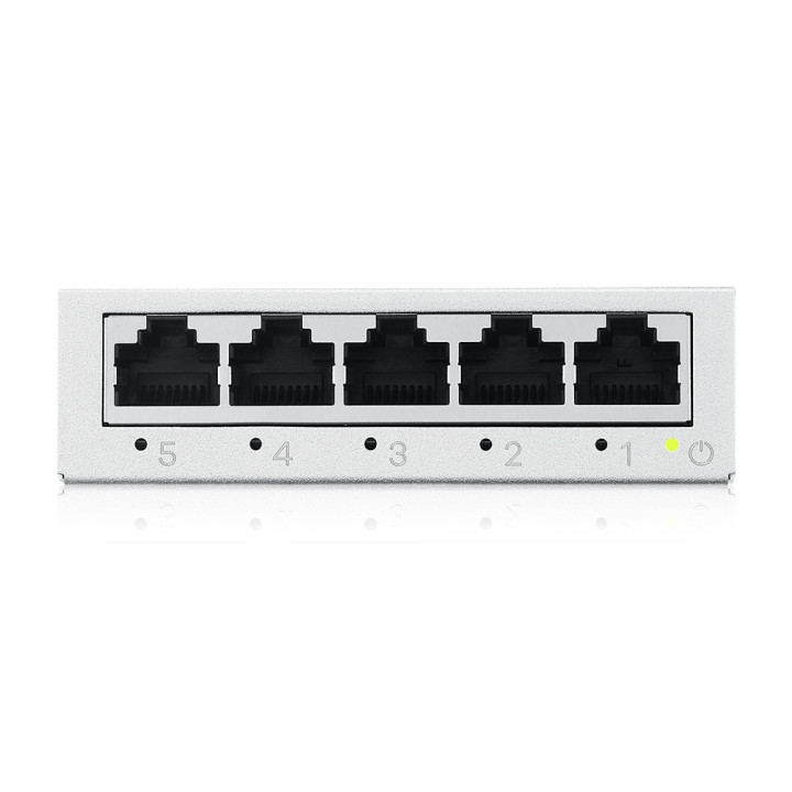 Комутатор ZyXEL GS-105B v5, 5-Port MINI Desktop Gigabit Ethernet Switch - GS-105BV5-EU0101F