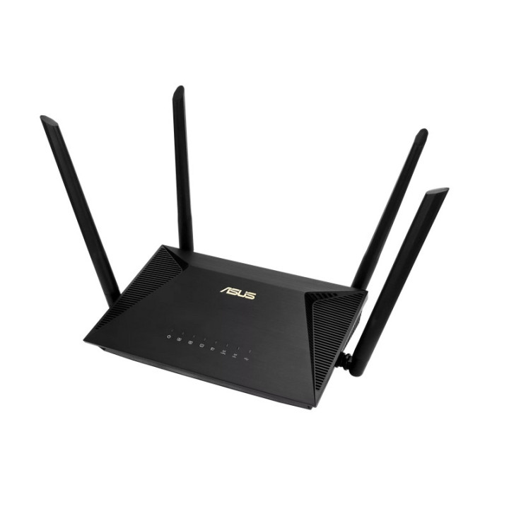 Рутер Asus Wireless Router, RT-AX1800U, AX1800, Dual-Band, Dual-Core 880MHz CPU, 128MB/256MB, Gigabit, AiProtection Classic, AiMesh, Black - 90IG06P0-MO3520