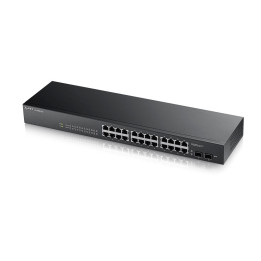 Комутатор ZyXEL GS1900-24 v2, 24-port GbE L2 Smart Switch, rackmount, fanless - GS1900-24-EU0102F
