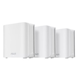 Меш система Asus Mesh WiFi system, ZenWiFi BD4 3PK, BE3600, Dual-Band, up to 600m2, Quad-Core 1.5GHz CPU, 128MB/512MB Flash/RAM, 2.5G dual-port, Smart Home Master SSIDs, AiProtection Pro, AiMesh, White - 90IG0960-MO3C40