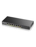 Комутатор ZyXEL GS1900-8HP, 8-port GbE L2 PoE Smart Switch, 802.3at, desktop, fanless, 70 Watt - GS1900-8HP-EU0103F