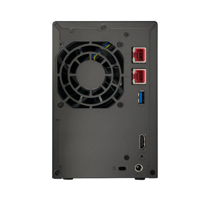 Мрежови сториджи Asustor Lockerstor AS6702T, 2 Bay NAS, Intel Jasper Lake 4C 2.0 GHz, 4GB DDR4 SODIMM, M.2 NVMe x4 slots (Diskless), USB 3.2 Gen 2x2, Dual 2.5GbE Ports, SSD Caching
