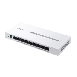 Рутер Asus Business Gigabit PoE  VPN Wired Router, ExpertWiFi EBG19P, 8 PoE  ports, 123W, 1 gigabit WAN 2 gigabit WAN/LAN, USB 3.2, PoE, White - 90IG08C0-MO3B00