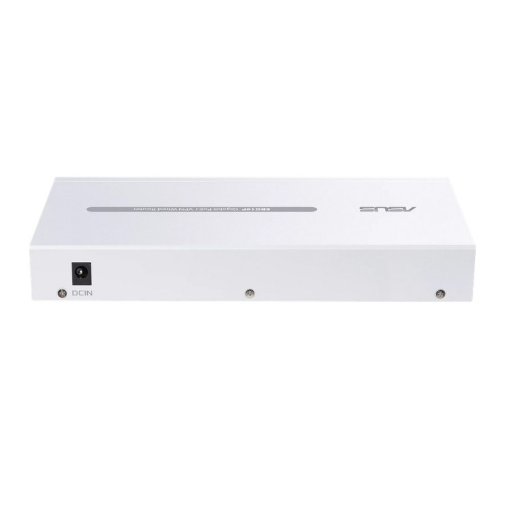 Рутер Asus Business Gigabit PoE  VPN Wired Router, ExpertWiFi EBG19P, 8 PoE  ports, 123W, 1 gigabit WAN 2 gigabit WAN/LAN, USB 3.2, PoE, White - 90IG08C0-MO3B00