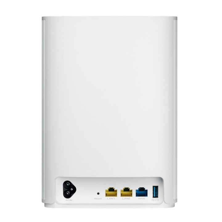 Меш система Asus Mesh WiFi, ZenWiFi AX Hybrid XP4 1PK, AX1800   AV1300, Dual-Band, coverage up to 260m2, Quad-Core 1.2GHz CPU, 256MB/512MB Flash/RAM, Gigabit, AiProtection Pro, AiMesh, White - 90IG05T0-BM9100