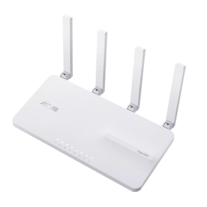 Рутер Asus Business Router & Access Point ExpertWiFi EBR63, AX3000, Dual-Band, Quad-Core 1.7GHz CPU, 256MB/512MB Flash/RAM, Gigabit, White - 90IG0870-MO3C00