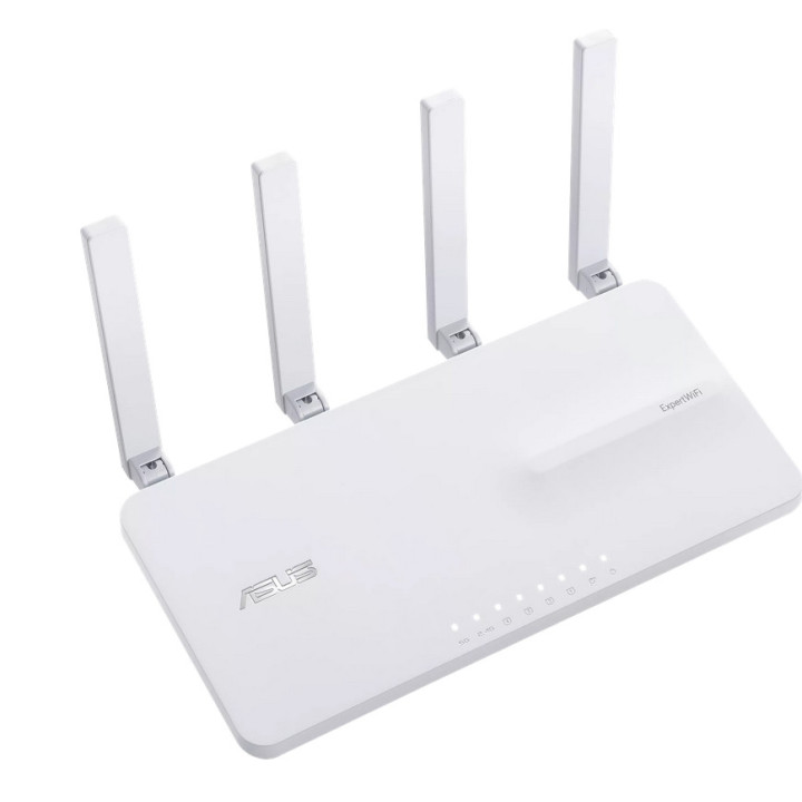 Рутер Asus Business Router & Access Point ExpertWiFi EBR63, AX3000, Dual-Band, Quad-Core 1.7GHz CPU, 256MB/512MB Flash/RAM, Gigabit, White - 90IG0870-MO3C00