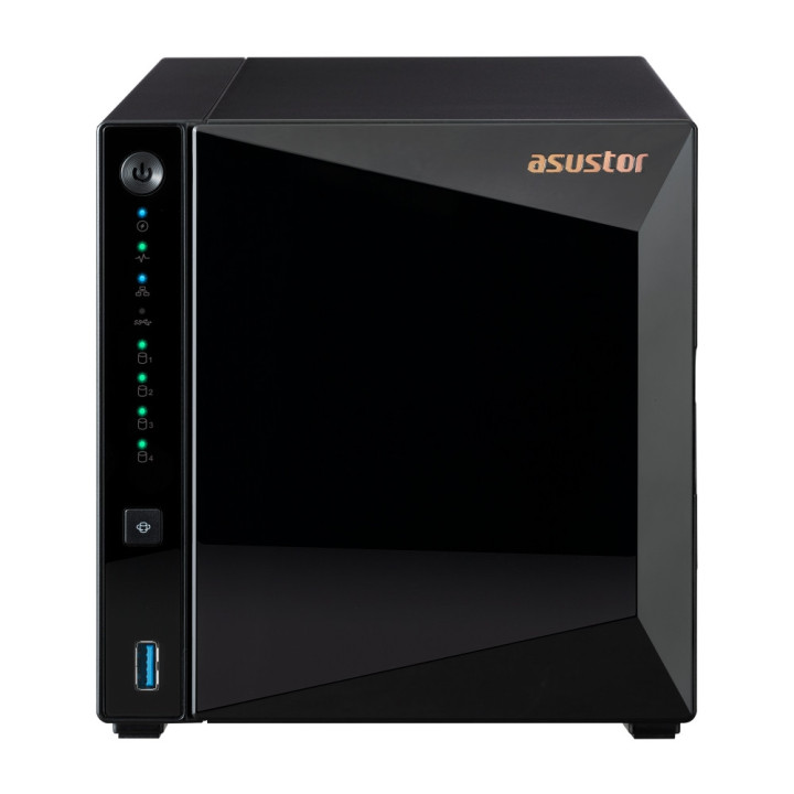 Мрежови сториджи Asustor AS3304T_V2, 4 bay NAS, Realtek RTD1619B, Quad-Core, 1.7GHz, 2GB DDR4 (not ex.), 2.5GbE x1, USB3.2 Gen1 x3