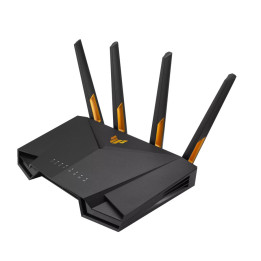 Рутер Asus Gaming Wireless Router, TUF Gaming AX3000 V2, AX3000, Dual-Band, Quad-Core 1.7GHz CPU, 256MB/512MB Flash/RAM, 2.5G port, AiProtection Pro, AiMesh, Black - 90IG0790-MO3B00