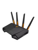 Рутер Asus Gaming Wireless Router, TUF Gaming AX3000 V2, AX3000, Dual-Band, Quad-Core 1.7GHz CPU, 256MB/512MB Flash/RAM, 2.5G port, AiProtection Pro, AiMesh, Black - 90IG0790-MO3B00