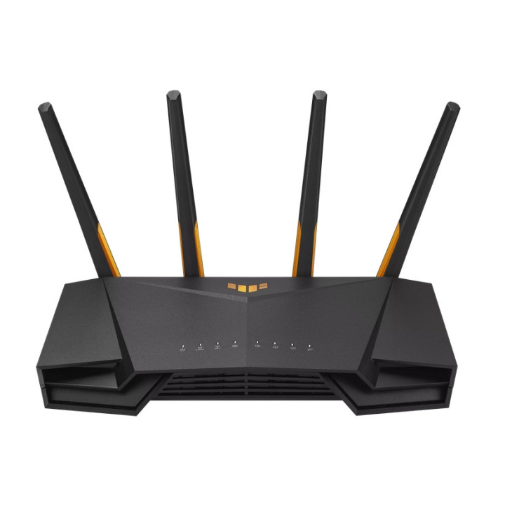 Рутер Asus Gaming Wireless Router, TUF Gaming AX3000 V2, AX3000, Dual-Band, Quad-Core 1.7GHz CPU, 256MB/512MB Flash/RAM, 2.5G port, AiProtection Pro, AiMesh, Black - 90IG0790-MO3B00