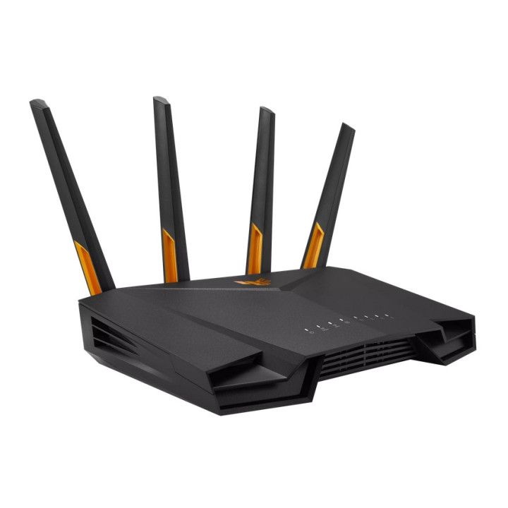 Рутер Asus Gaming Wireless Router, TUF Gaming AX3000 V2, AX3000, Dual-Band, Quad-Core 1.7GHz CPU, 256MB/512MB Flash/RAM, 2.5G port, AiProtection Pro, AiMesh, Black - 90IG0790-MO3B00