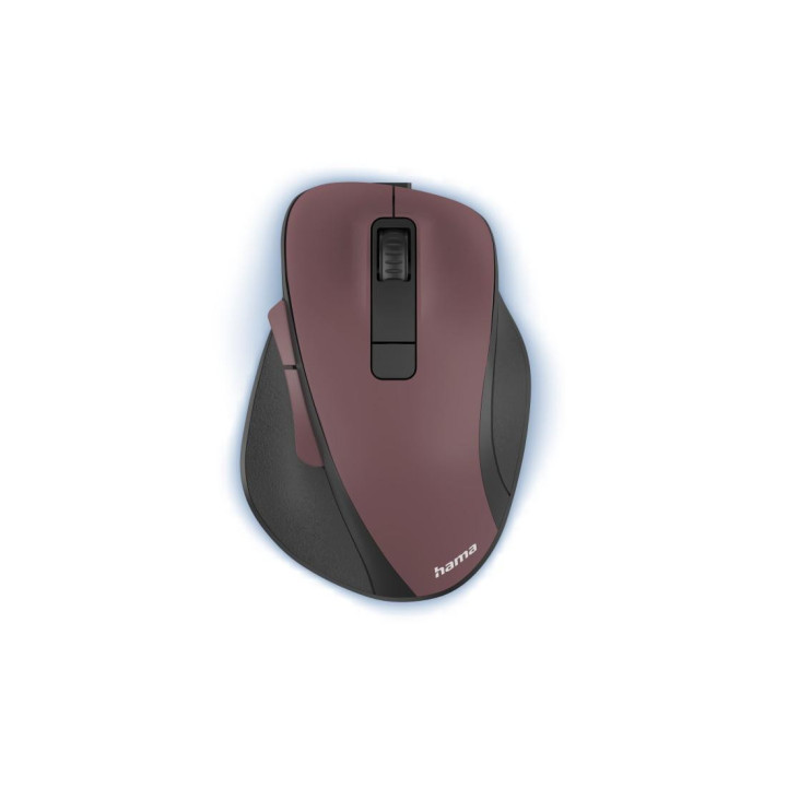 Безжична безшумна мишка HAMA MW-500 Recharge , бордо, 6 бутонна  - HAMA-173033