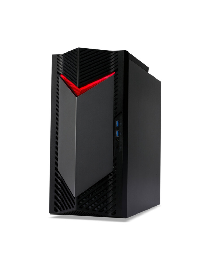 Геймърски компютър Acer Nitro N50-130, AMD Ryzen 7 7700, NVIDIA GeForce RTX 4060 8GB GDDR6, 32GB DDR5 RAM, 1TB SSD, GLAN, Wi-Fi AX/6E 5.0, No OS - DG.E3QEX.00A