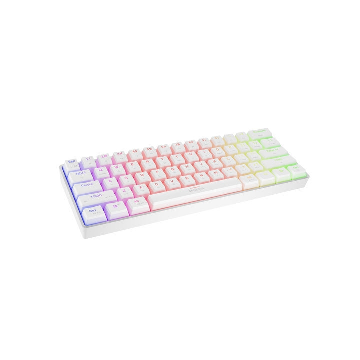 Безжична механична геймърска клавиатура Genesis Thor 660 G2 Wireless RGB Backlight WHITE GATERON BROWN - NKG-2197