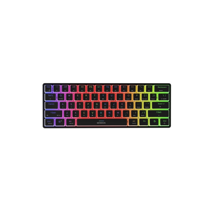Безжична механична геймърска клавиатура Genesis Thor 660 G2 Wireless RGB Backlight BLACK GATERON BROWN - NKG-2196