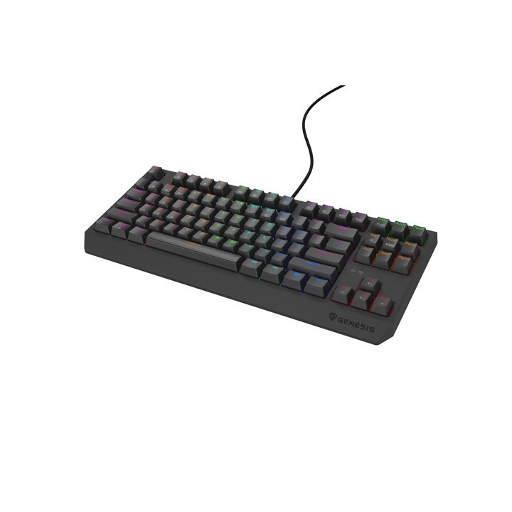 Механична геймърска клавиатура Genesis Thor 230 TKL Lite US Rainbow Mechanical Outemu Red Black Hot Swap - NKG-2076