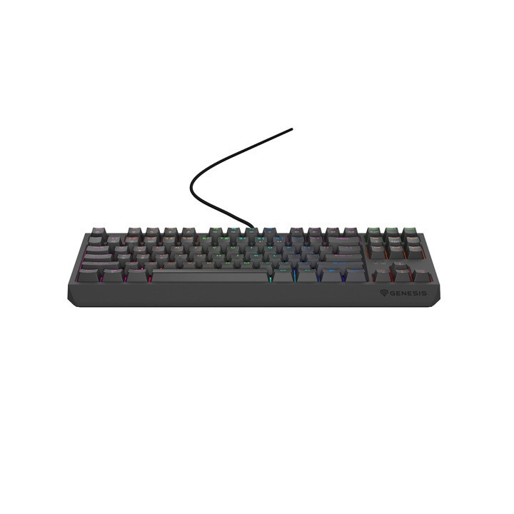 Механична геймърска клавиатура Genesis Thor 230 TKL Lite US Rainbow Mechanical Outemu Red Black Hot Swap - NKG-2076
