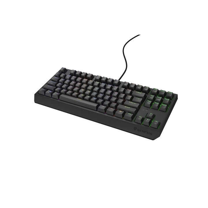 Механична геймърска клавиатура Genesis Thor 230 TKL US RGB Mechanical Outemu Brown Black Hot Swap - NKG-2079